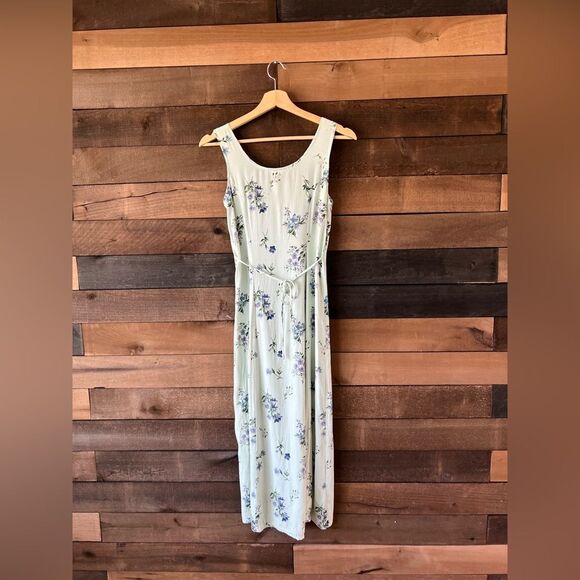 Y2K Maurice’s Mint Green Floral Dress & Sweater Set Cottagecore Garden Party - Picture 11 of 16